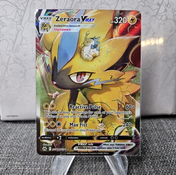 Pokemon | Toys | Pokemon Tcg Zeraora Vmax Gg42gg7 Ultra Rare